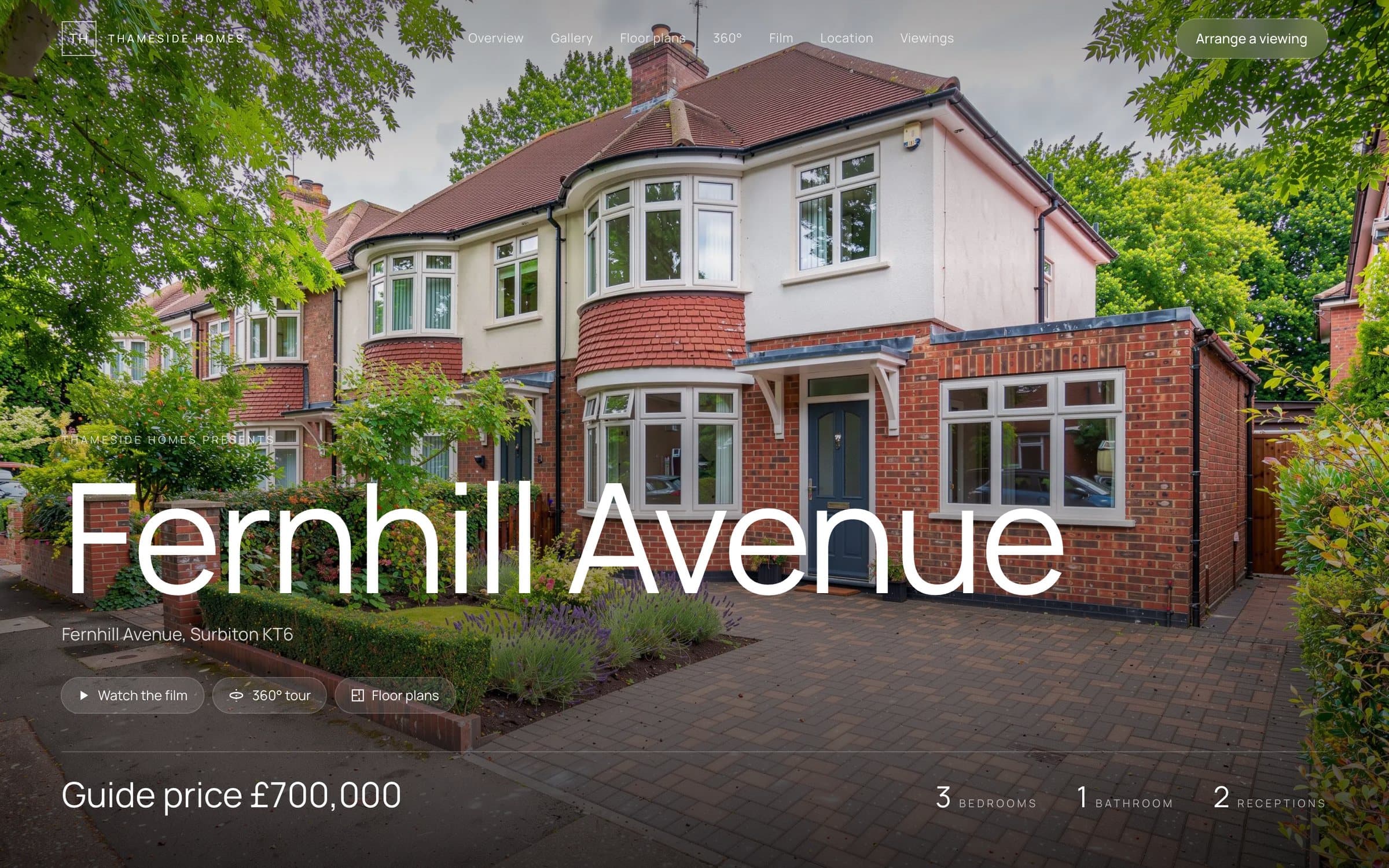 A property page in an agency's own style